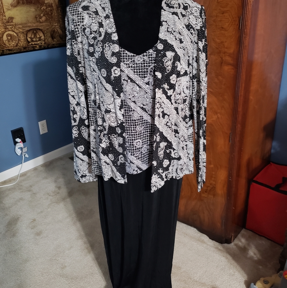 Beautiful Formal Black & Silver Bling
